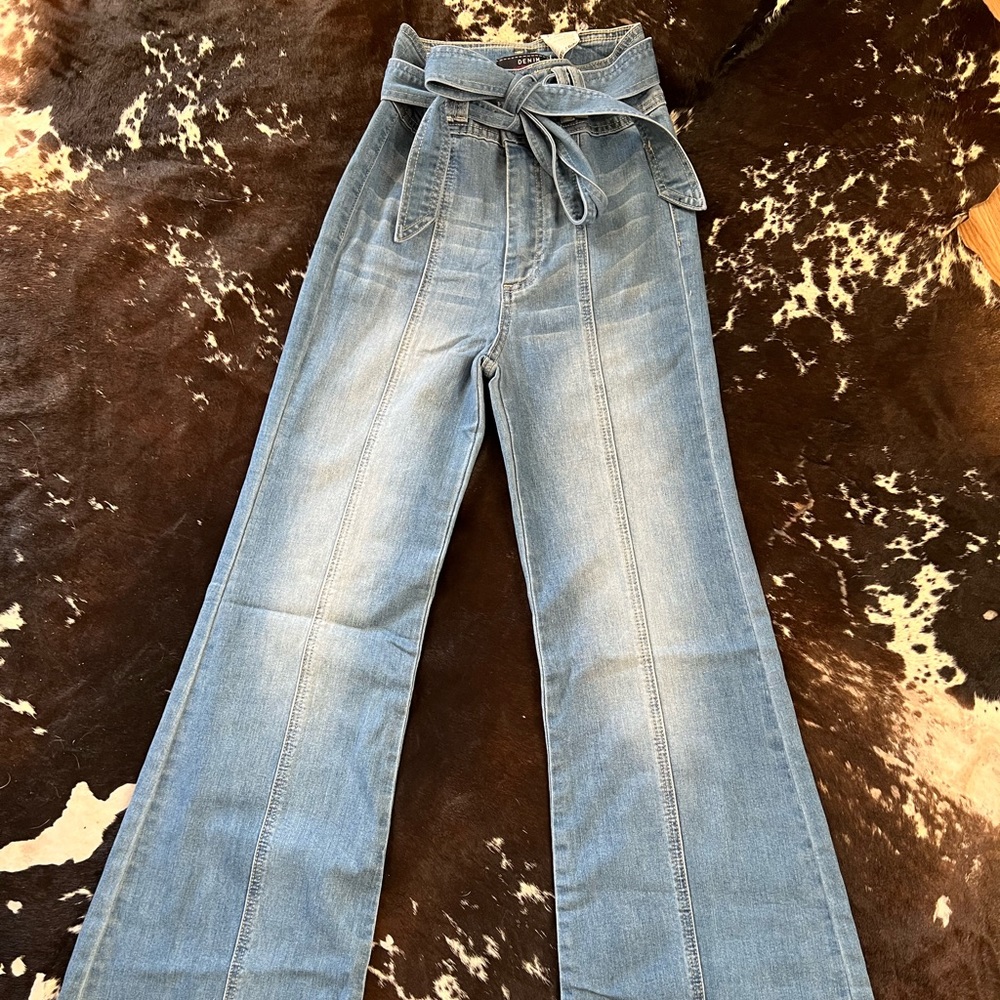 Womens DENIM flare jeans